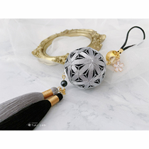 Junior section See in the month Handball material bag DIY China Wind Quick Bow Pendant Car Hang Key Button gift