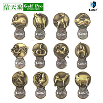 CAITON Kaidun 12 Zodiac series cap clip mark Mark golf auxiliary accessories Bronze