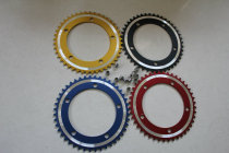 Dead flying single speed car aluminum alloy CNC44T46T teeth disc disc disc 42 disc can be customized marking LOGO