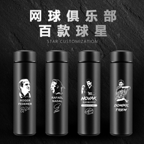 Tennis thermos Federer Nadal Djokovic Tim stainless steel sports water cup event gift