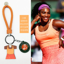 Serena Williams keychain williams grand slam robe with tennis keychain chain lanyard decoration