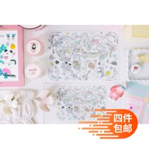 ● JY groceries ● Original spot food Girl cooperation white butterfly 5a6pvc writing pad sticker