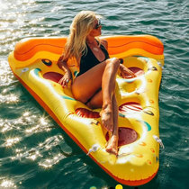 Water magic carpet inflatable pizza swimming pool floating bed floating row toy pizza floating cushion swimming air cushion bed supplies