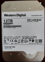 WD / Western data wd1200emaz wd12t hard disk monitoring 12tb helium NAS enterprise hard disk