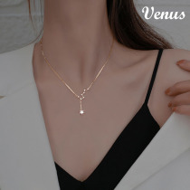 Star necklace female summer sterling silver 18K gold light luxury niche design sense constellation choker 2021 new girlfriend