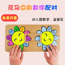 Kindergarten mathematics area childrens manual small class puzzle area self-made semi-finished products play teaching aids District corner material release