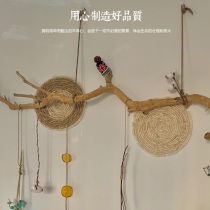  Dry branch landscaping decoration Floor lamp modeling decoration clothing store dry branch hanger hanging clothes rod wall decoration rattan