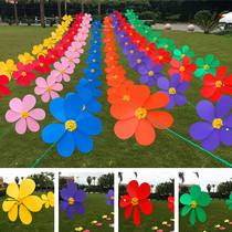 Plastic windmill string outdoor decoration kindergarten hanging decoration shopping mall real estate rainproof scenic spot layout windmill