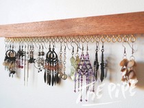  Jewelry display wooden strip Golden sheeps eye jewelry pylons Necklace jewelry storage and finishing strip Organization pylons