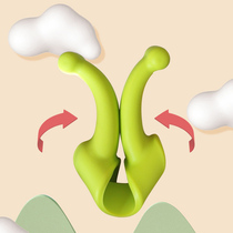 With shell parent bottle handle wide mouth Universal soft silicone handle shell baby bottle with handle straw accessories