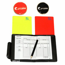Red and yellow card football referee equipment recording paper red and yellow card set edge picker edge picker edge picker