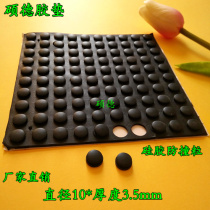 Factory direct sales 3M single-sided adhesive 10X3 5mm black pattern silicone pad Electrical furniture anti-collision and anti-wear 1 piece