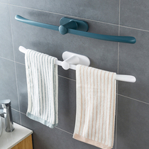  (Recommended by Weiya)Towel rack Bathroom punch-free shelf Bathroom pylons Bath towel rack Plastic towel bar