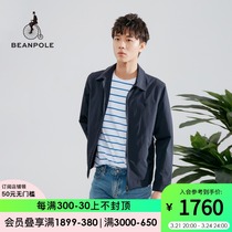 BEANPOLE Hampo Spring Summer 2022 NEW Mens Black Zippered Chemical Fiber Jacket Jacket