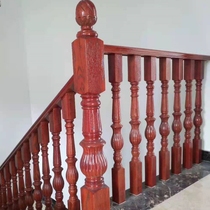Solid wood stair column guardrail railing handrail elbow size column painted Beech Red Oak sand Ash Ash