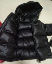Anti-season Children Baby Baby Baby Baby middle child parent black wine red short down jacket goose down ultra light thick