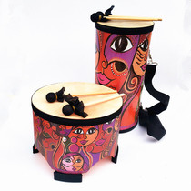 Orff childrens percussion instrument flower Kangjia drum cowhide flower drum collection drum drum music teaching aids