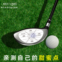 New golf wooden pole iron bar putter test paper hit mark stickers pro-measure your own sweet spot hot pin