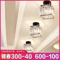 Simple modern aisle light corridor lamp crystal lamp ceiling lamp Nordic light luxury home porch light downlight bull eye lamp