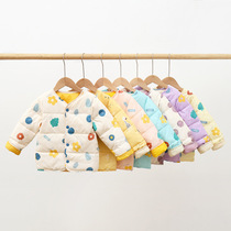 Boys down jacket Childrens autumn and winter thickened childrens yellow Korean version of 2020 new winter jacket 6 foreign style 7-year-old