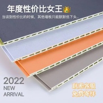 Wall panel Bamboo Wood Fiber Integrated Wall Panel Background Wall Ceiling Decoration Panel Waterproof Light Lavish Wall Furnishing Materials