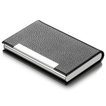 Business card holder mens business card box portable large capacity business card storage box mens womens creative custom lettering