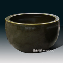 Jingdezhen tea porcelain large water shallow tea end porcelain bowl classical tea porcelain 50CM Bowl