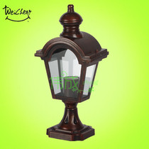 (2-036 factory direct sales) nostalgic clock column head lamp wall lamp outdoor lamp gate column head lamp