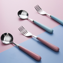 Spoon fork ceramic handle stainless steel western tableware spoon fork 9063-WEKA