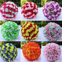 Simulation cloth silk rose flower ball Wedding Mall Opening Celebration 4s shop kindergarten shopping mall decoration soft decoration