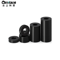 Black ABS nylon column M3 straight through hollow insulating column PC board isolation column round thickened plastic stud