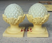 Factory direct sales Sandstone relief landscape sculpture Garden community club courtyard indoor and outdoor decoration round pineapple lighting