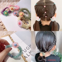 Momo Lijia Korean version of Eugen yarn burst small daisy large intestine ring hair ring Forest department sweet and wild simple hair rope