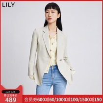 LILY2022 Spring New Women's Wear Design Love One Button Slim Slim Commuter Small Suit Jacket