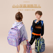 Childrens schoolbag female primary school students one two three to six grade 2021 ultra light Ridge burden reduction boy backpack backpack shoulder bag