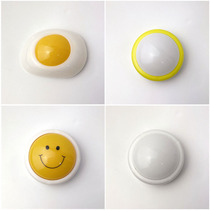 Busyboard busy board DIY accessories smiley face poached egg Pat Light Night light bulb switch button toy