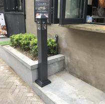 Southern cigarette butt column smoking room stainless steel ash column smoke smoke column cigarette butt barrel vertical ashtray hanging wall type ash Cup