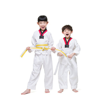 Taekwondo clothing children adult short sleeve long sleeve cotton training clothing taekwondo clothing Summer men and women