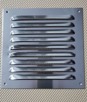 Stainless steel shutters for ventilation and heat dissipation aluminum alloy exhaust grille exterior wall rainproof windshield air outlet punching plate