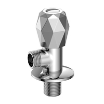 Jiu Mu triangle valve hot and cold water universal angle valve thick angle valve brass angle valve check valve Crystal drill series 74065