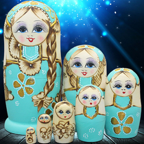 Russian mint green girl set to import birthday gift handcraft