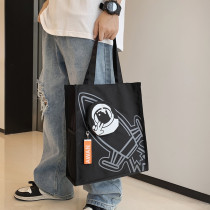 Original Fan Buchbag Male Tide Card single shoulder bag Large capacity handbag Personality Leisure Totbag students class schoolbags