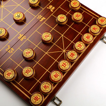Jinsi Nan wooden chess Chinese solid wood leaflet Zhennan Kowloon high-end large folding board set collection gift