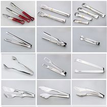 Stainless steel ice clip Sugar cube clip Ice cube clip Ice cube clip Food bread clip Barbecue clip Food clip vegetable clip