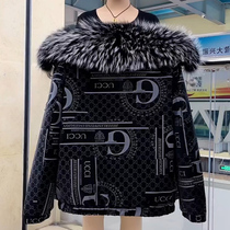 Bright - faced Park overcomes the male winter 2022 new jacket rabbit fur coat removable short fur coat