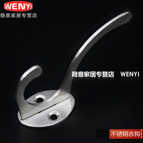 Behind the bathroom door clothing stainless steel hook hanging clothes hook clothes hook single hook send extended screws