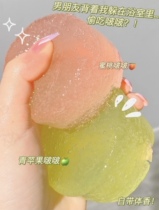 Q-bomb bath soap giant cute big jelly Anno room bath gel 100G put into the bubble net