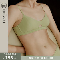 NEIWAI inside and outside the new zero-sensitive * exquisite small-breasted underwear female rimless bra breathable subdivision of half a yard