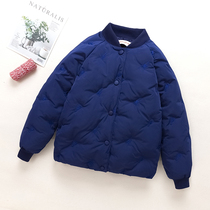 2021 new childrens down jacket liner boys and girls Korean version of the foreign style middle and large children children light cotton coat jacket