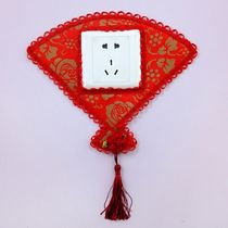Fabric switch stickers wall stickers lace Korean version of pastoral color switch set special promotion 3